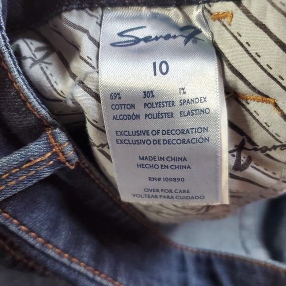 Seven7 weekend boyfriend relaxed fit size 10 medium dark jean denim - Picture 7 of 11
